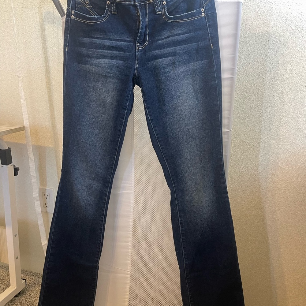 YMI Dark Blue Boot Cut Jeans for Women